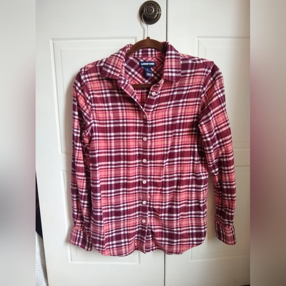 Lands End Flannel Shirt